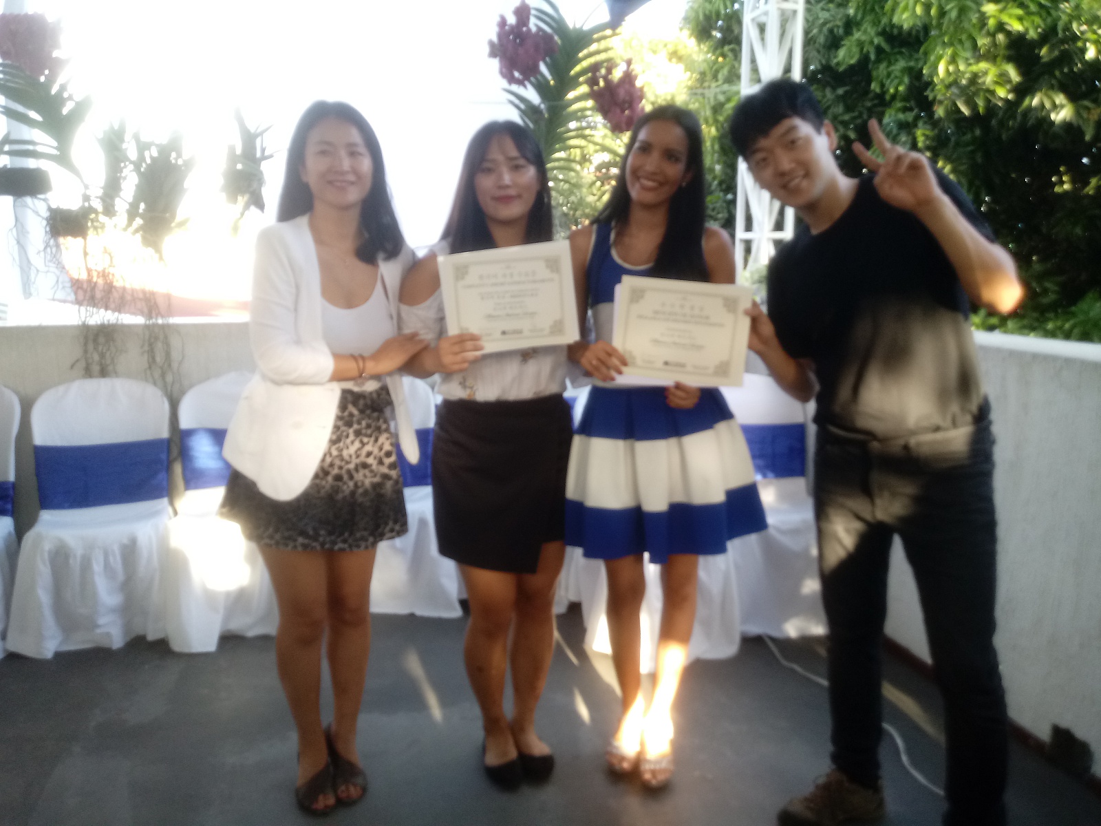 Ceremonia - Certificados de coreano