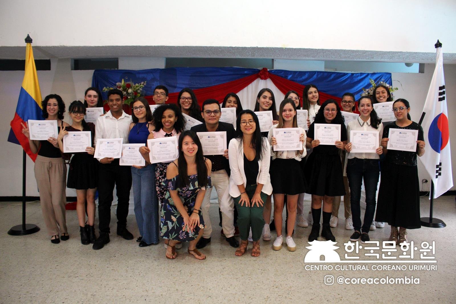 Ceremonia certificados de coreano